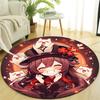 1pc Genshin Impact2 Design Printed Area Round Carpet for Bedroom Living Room Home Decor Rugs Mat Non Slip Mat Rug for Bedside