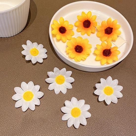 10Pcs Sunflower Hair Clips Mini Flower Hairpins Bang Pigtail Hair Pins Women Beach Wedding Bridesmaid Hair Accessories