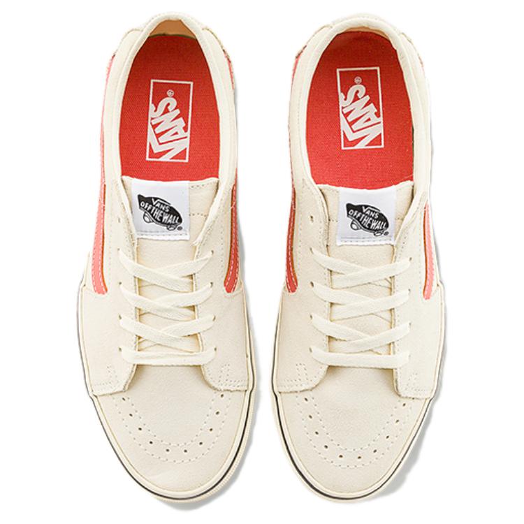 Vans Sk8 Low Classics Comfortable Versatile Lightweight Low-Top Skate Shoes Unisex Sneakers Beige VN000BVX4WU