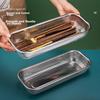 Cabinet Chopstick Box, Stainless Steel Chopstick Tube, Chopsticks And Spoons Storage Box, Cage Chopstick Rack, Draining Knife Fork Spoon