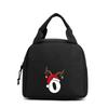 Office worker bento travel bag printed letter pattern tote bag student large lunch box bag tote bag