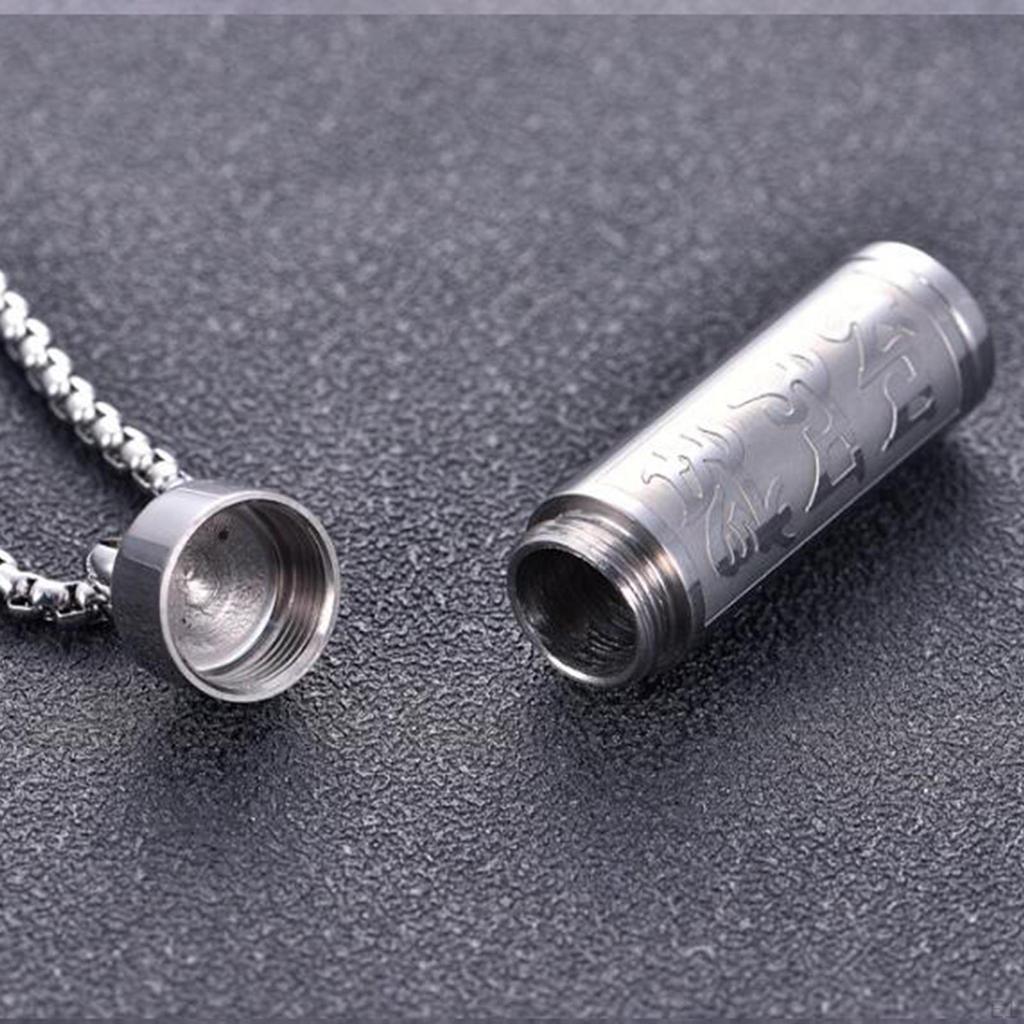 Urn Necklace Cremation Jewelry Keepsake Fashion Lockets Creative Gift Charms Cylinder Men