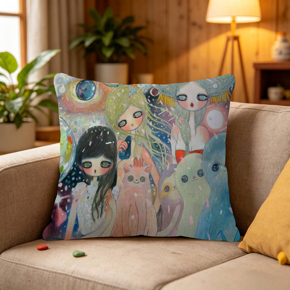 Aya Takano Pillow Anime Pillow Sofa Bed Head Pillow Cover Cushion Cover Fashion