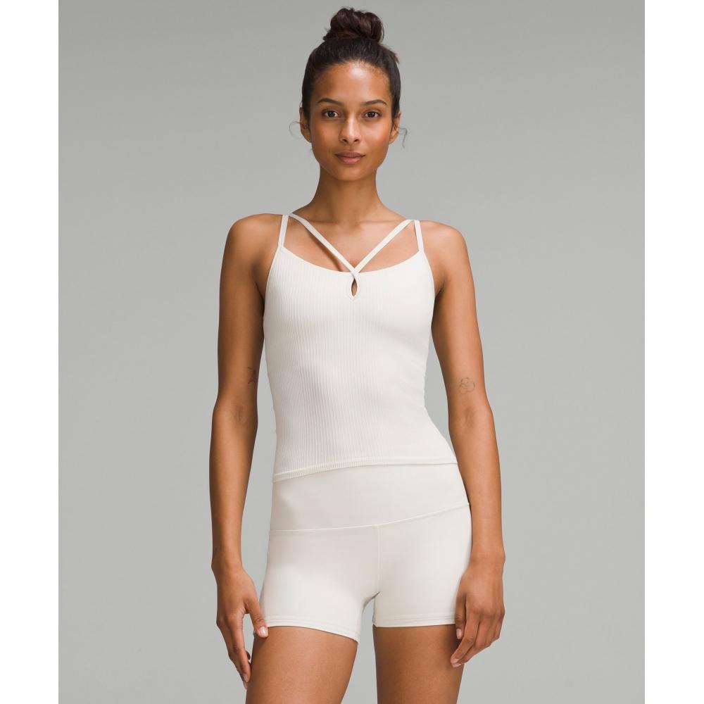 

Lululemon EBB To Street Strappy Tank Top Light Support B C Cup Bone Bone 4