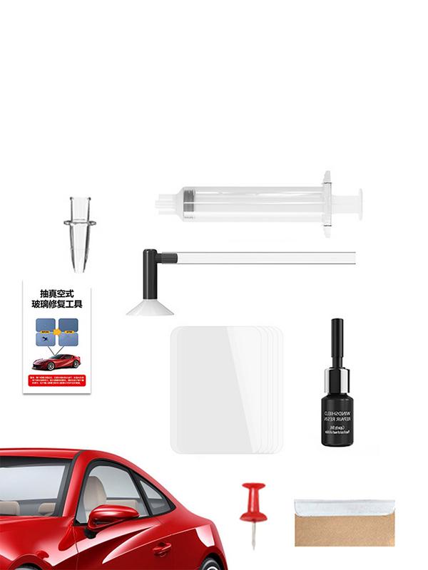 Kit portabil de reparare a parbrizului mașinii Kit de reparare a crăpaturilor pentru sticlă auto Crăpături dispărute de instrumente pentru repararea sticlei pentru fixarea așchiilor