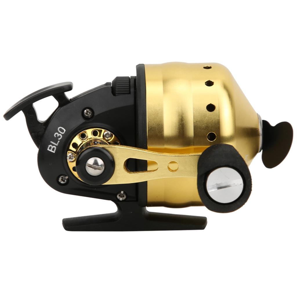 Outdoor Bow Fishing Spincast Reel Inside Lines Closed Fish Hunting Shooting Accessorygolden