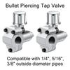 Convenient Puncture Valves Kits Refrigerator Valves Piercing Tap Valves Metal Material for Quick Refrigerants Refills