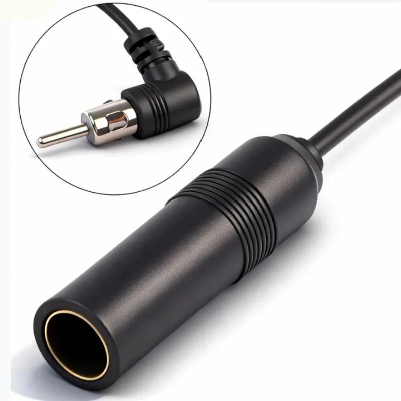 Male To Female Elbow Antenna Adapter Stereo Audio Vehicle AM/FM Radio Aerial Extension Cable for Car Stereo System