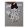 Dean Vest Bow Tuxedo Tuxedo Baby Boy Gift, Mevltlk, Circumcision 5 Pieces Of Set Burgundy