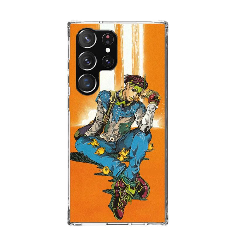

JoJo Adventure Rohan Kishibe Phone Case For Samsung Galaxy S26 Ultra S23 S24 S25 Edge S20 FE S21 S22 Plus Soft Print Shell Cover Samsung S24