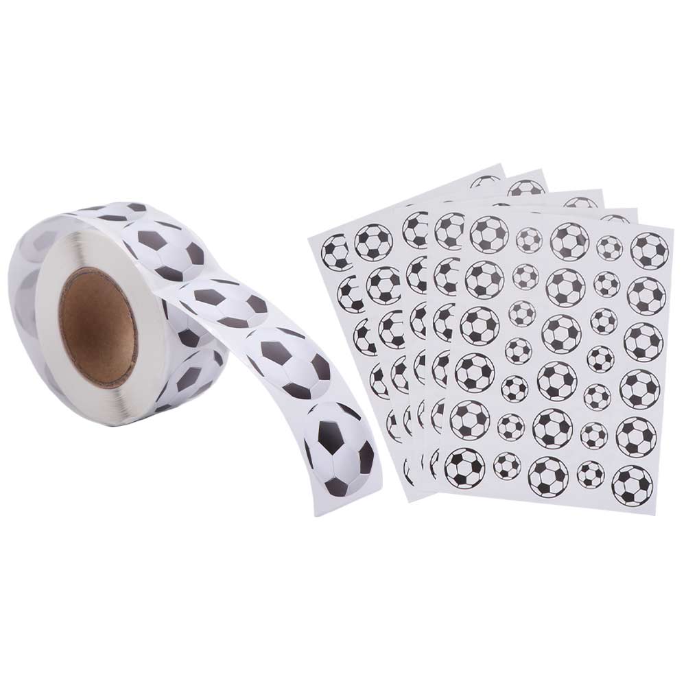 Paper Soccer Stickers Festival Multi-size Football Stickers Decorative Waterproof Sports Ball Sealing Label Birthday Gift