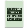 Canvas Print, All Good Things Inscription