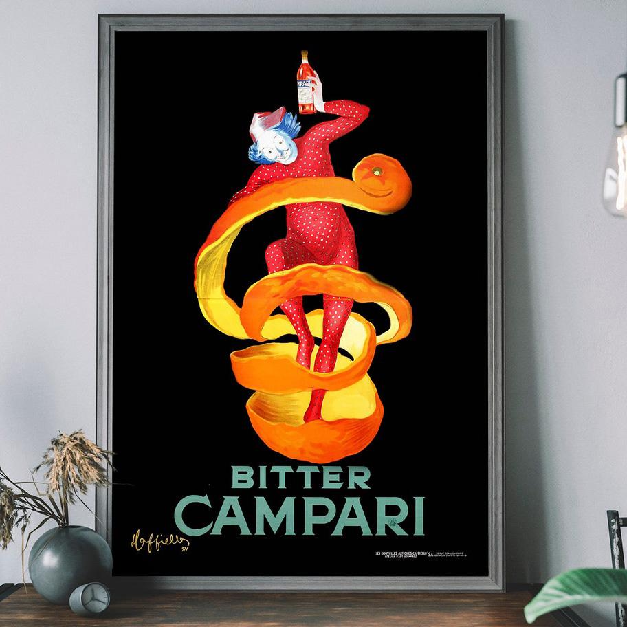 

Bitter Campari винтажный постер с принтом еды и напитков, настенные художественные фотографии, реклама алкоголя, холст, живопись, ресторан, бар, домашний декор 21x30cm No Framed