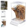 Long-lasting Bird Food Dispenser Transparent Acrylic Feeder Automatic No-Mess Cage Large Capacity Parrot Anti-Spill for Canaries Budgies Finches Easy