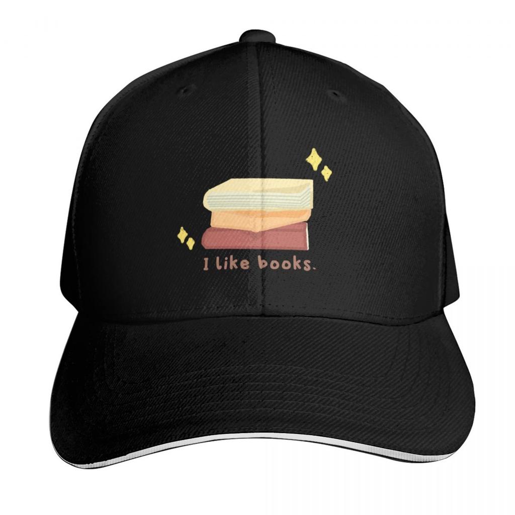 I Like Books Reading Librarian Library Baseball Cap Unisex for Unisex Women Outdoor Golf Running Hiking Summer Beach Travel