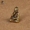 Antik brons Taoism Lao-Tse LaoZi Lugna nerverna Staty Ren koppar Buddhafigurer Ornament Rökelsebrännare Heminredning