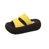 Cool slippers women's summer outer wear 2025 new thick-soled one-word drag women's high-end skirt seaside beach sandals