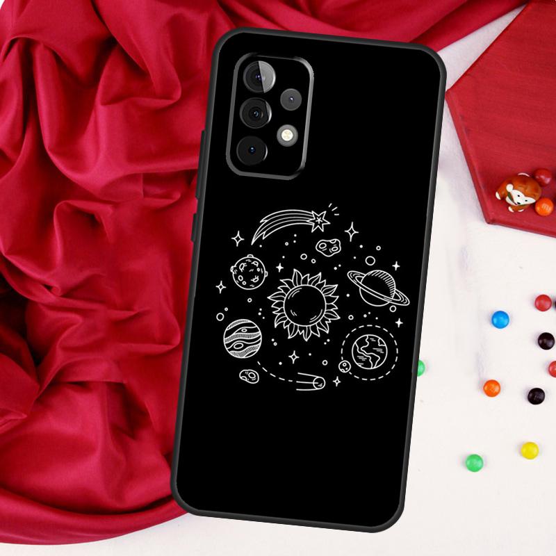 Aesthetic Space Stars Planet For Samsung Galaxy A52 A32 A22 A54 A14 A16 A26 A36 A56 A55 A35 A05 A06 A15 A53 A33 A13 Case