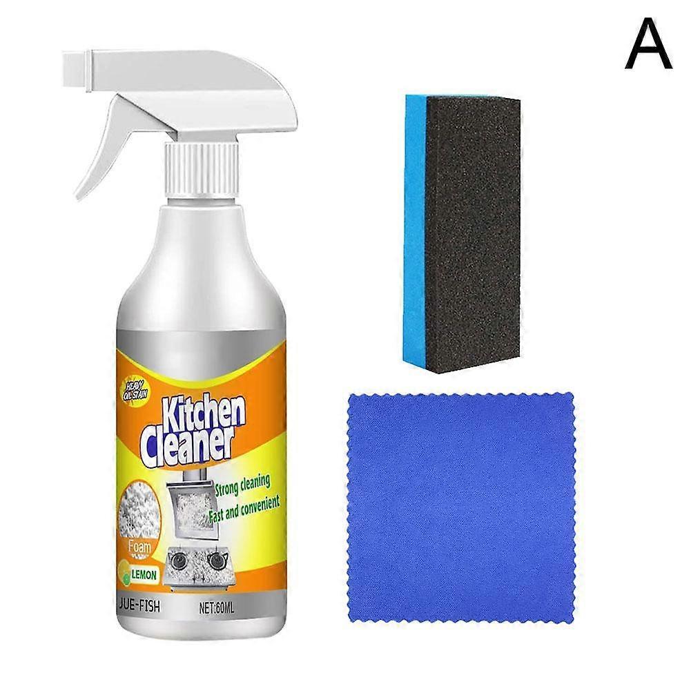 Kitchen Cleaner Spray Foam Grease Degreaser Remove Oil Dirt Cleaning Home