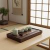 Bamboo Chinese Kungfu Tea Tray Engrave Pattern Tea Serving Tray Simple Tea Drainage Board  Office