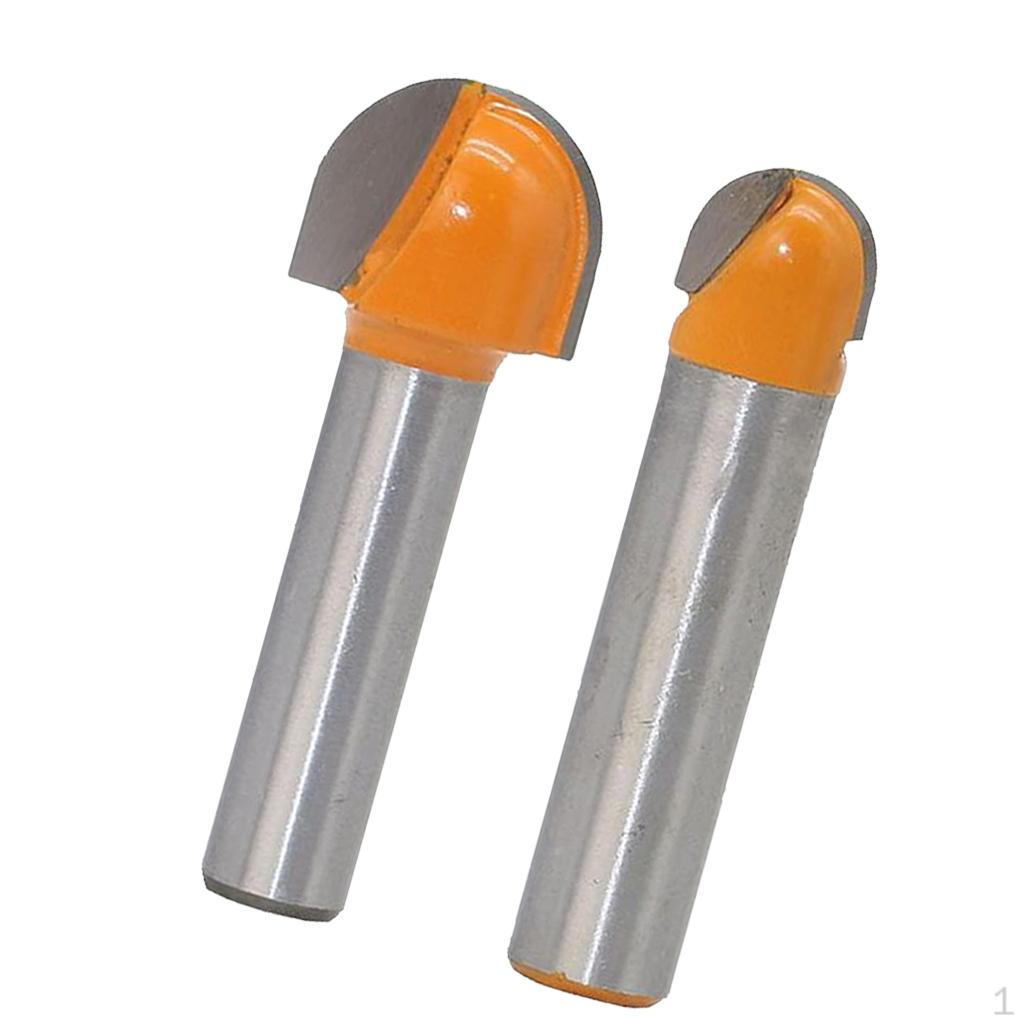

2pcs Cemented Carbide Round Mill Cutter Core Tool 8mm Shank