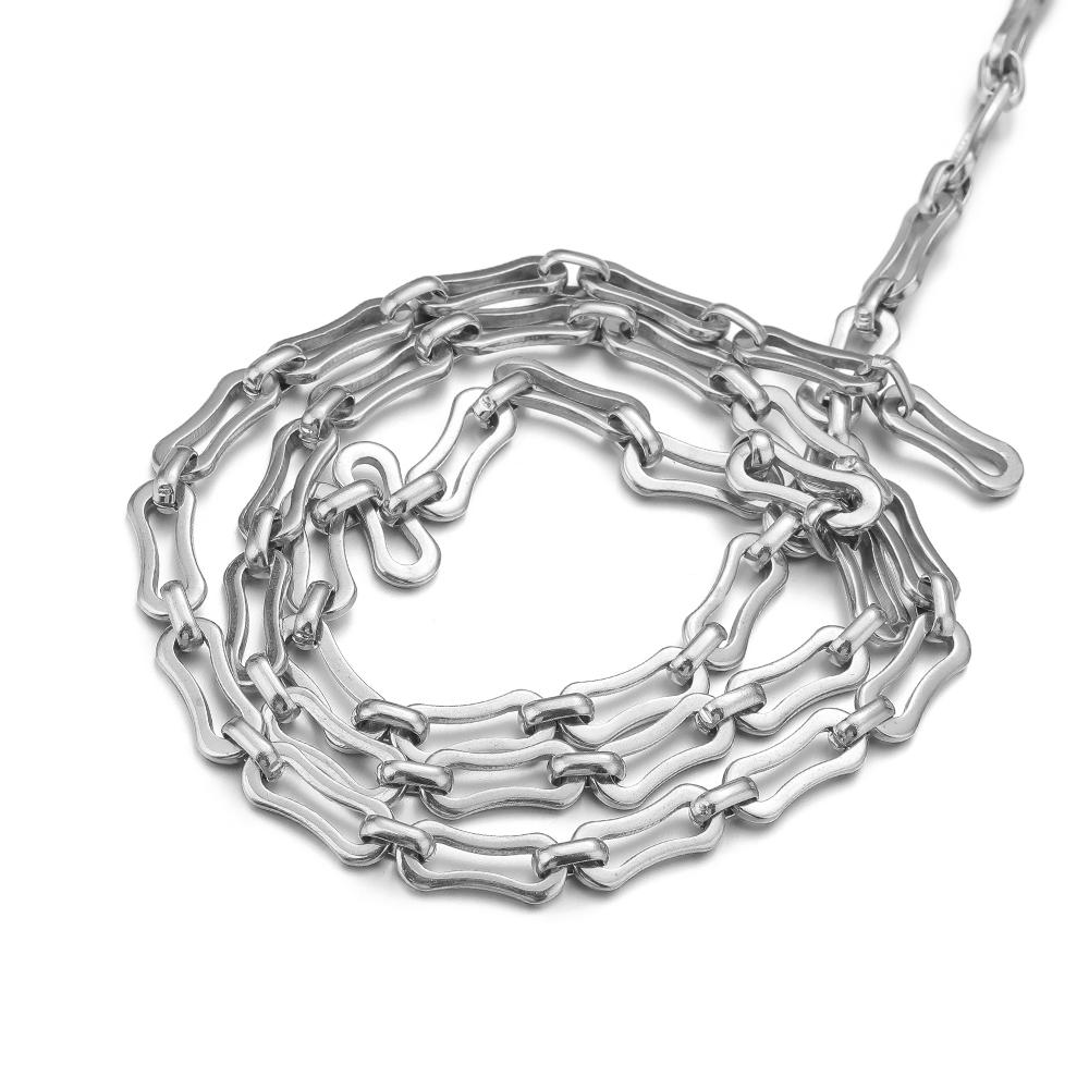 1 Meter Edelstahl Knochen Handgefertigte Ketten für DIY Schmuckzubehör Halskettenkomponente Armbandzubehör Ohrringe Herstellung