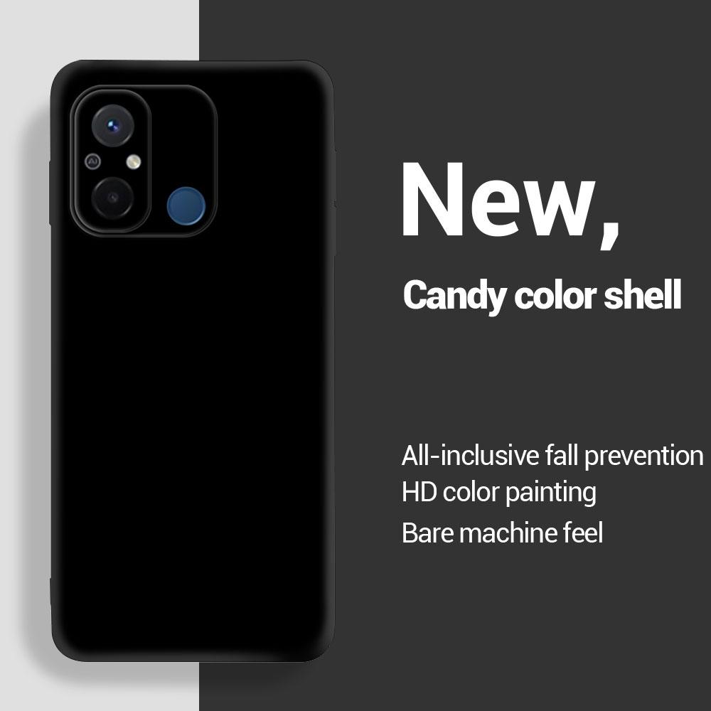 For Xiaomi Redmi 12C Case Matte Silicone Back Cover For Xiaomi Redmi 12C 12 C Phone Cases For Redmi 12C Fundas Coque