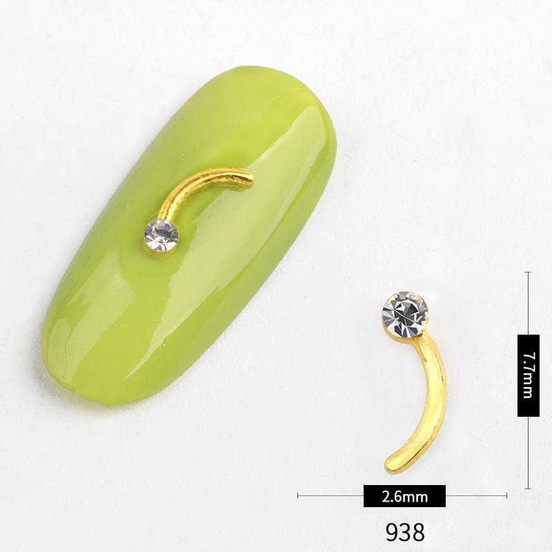 5pc/pack Nail Rhinestone 3D Acrylic Tips DIY Decoration Nail Art Manicure