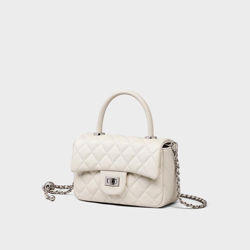 Damentasche Kettentasche Umhängetasche Hochwertige Sommermode Leichte Luxus Leder Schultertasche Kleine Quadratische Tasche