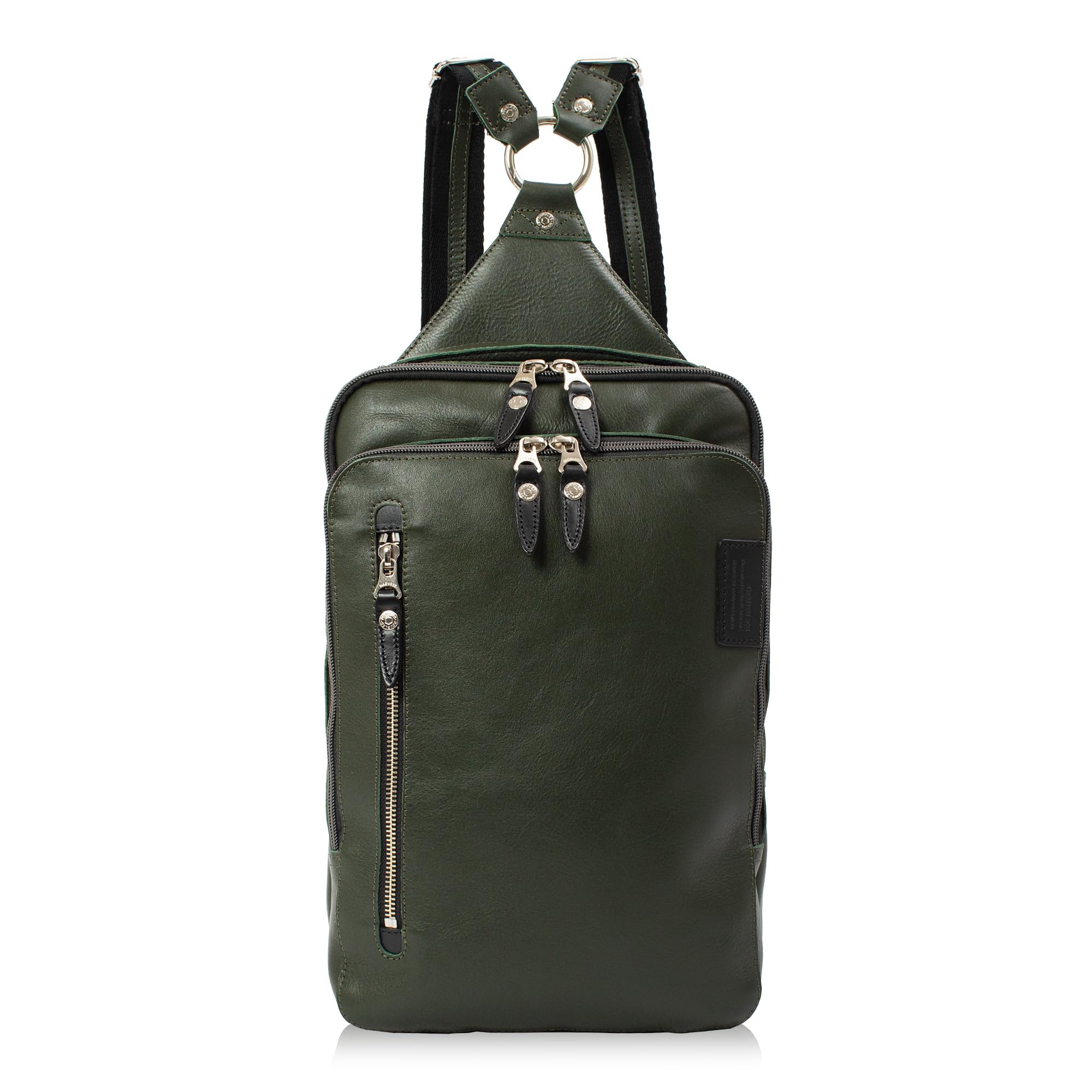 

Doubles Genuine A4 2-Way Backpack/Body Bag, Leather, Size, JPU-7464 (Green) зелений