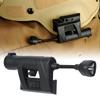 Outdoor Night Helmet Charging Light Lighting 4 Modes Flashlight Accessory Mount NE05006(BK)
