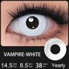 FUNSACHY Cosplay Black White Contact Lenses for Eyes 1Pair Colored Anime Lens Eye Makeup Pupil Halloween Women Men's Accessories