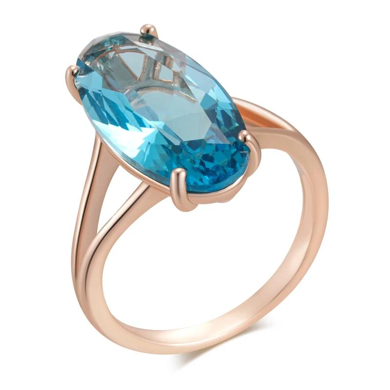 

Большие овальные кольца с синим цирконием для женщин, синие индивидуальные аксессуары для вечеринок и повседневных костюмов 8