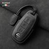 Nissan Teana/X-Trail/Qashqai/Tiida Key Case: Suede, Full Coverage, Tanlu Buckle
