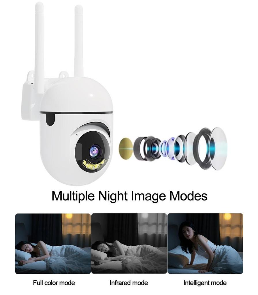 Popular Wireless WiFi HD Night Vision Smart Bulb Camera with Mobile Remote Monitoring