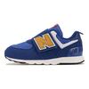 New Balance 574 Nuovo Hook & Loop Bambino Cielo Notturno Fusione Oro Scarpe da Ginnastica per Bambini Blu NW574HBG
