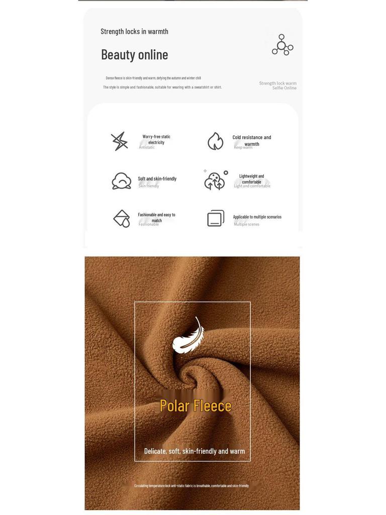 Men's Fleece Jacket: New Autumn/Winter Thickened Polar Fleece Coat, Warm Lamb Wool Casual Sweatshirt