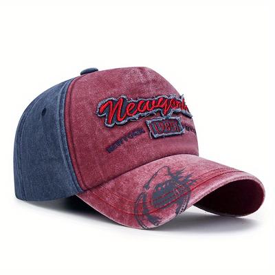 Casquette de baseball brodée avec lettres de papa, ajustable, délavée, protection solaire, snapback, pour femmes et hommes, voyage, sport, randonnée