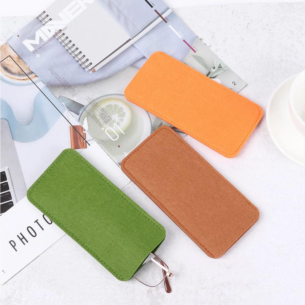 

Portable Container Eyewear Felt Cloth Glasses Box Glasses Storage Sunglasses Bag Glasses Bags светло-серый