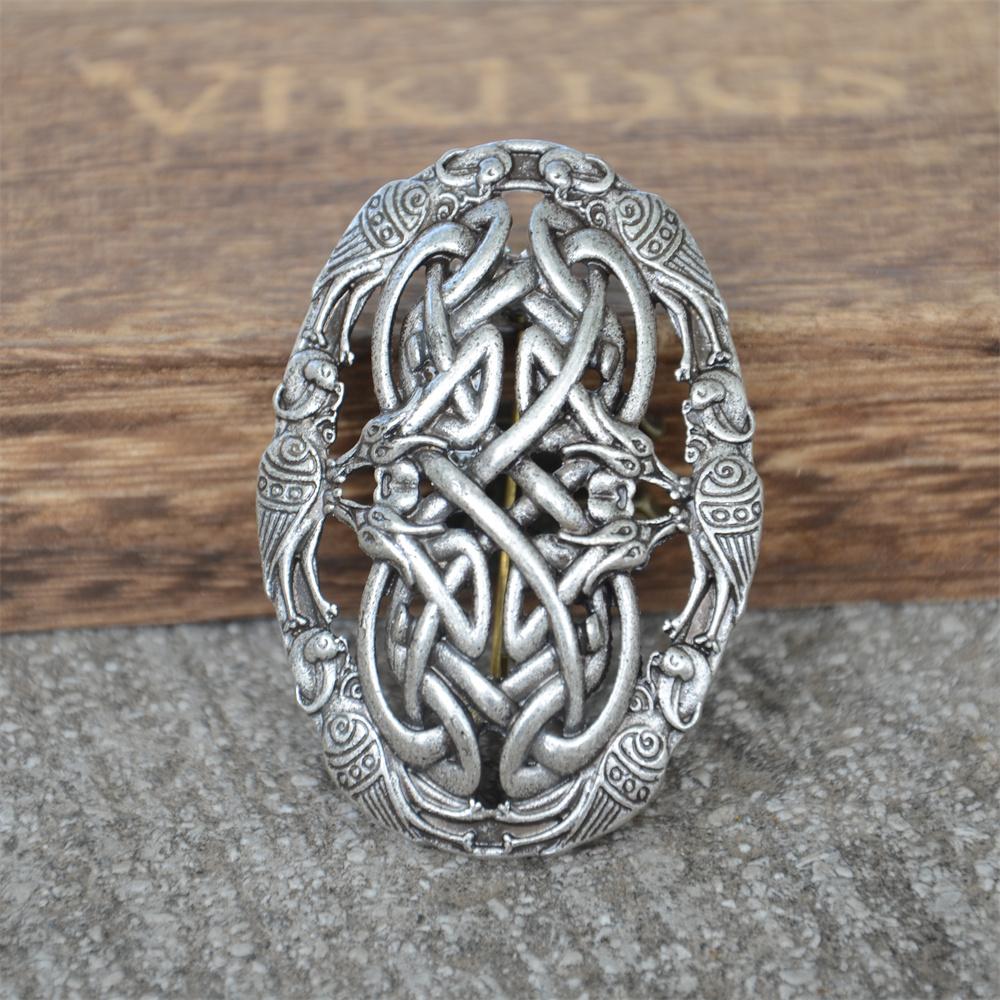 1Pcs Retro Sweden Norse Viking Brooches Jewelry Vintage Norse Talisman for Clothing Shirt Suit