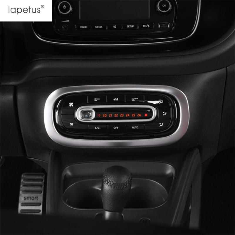 Armrest Window Lift Button / Handle Bowl / Central Middle AC Air Panel Cover Trim Accessories For Smart 453 Fortwo 2015 -