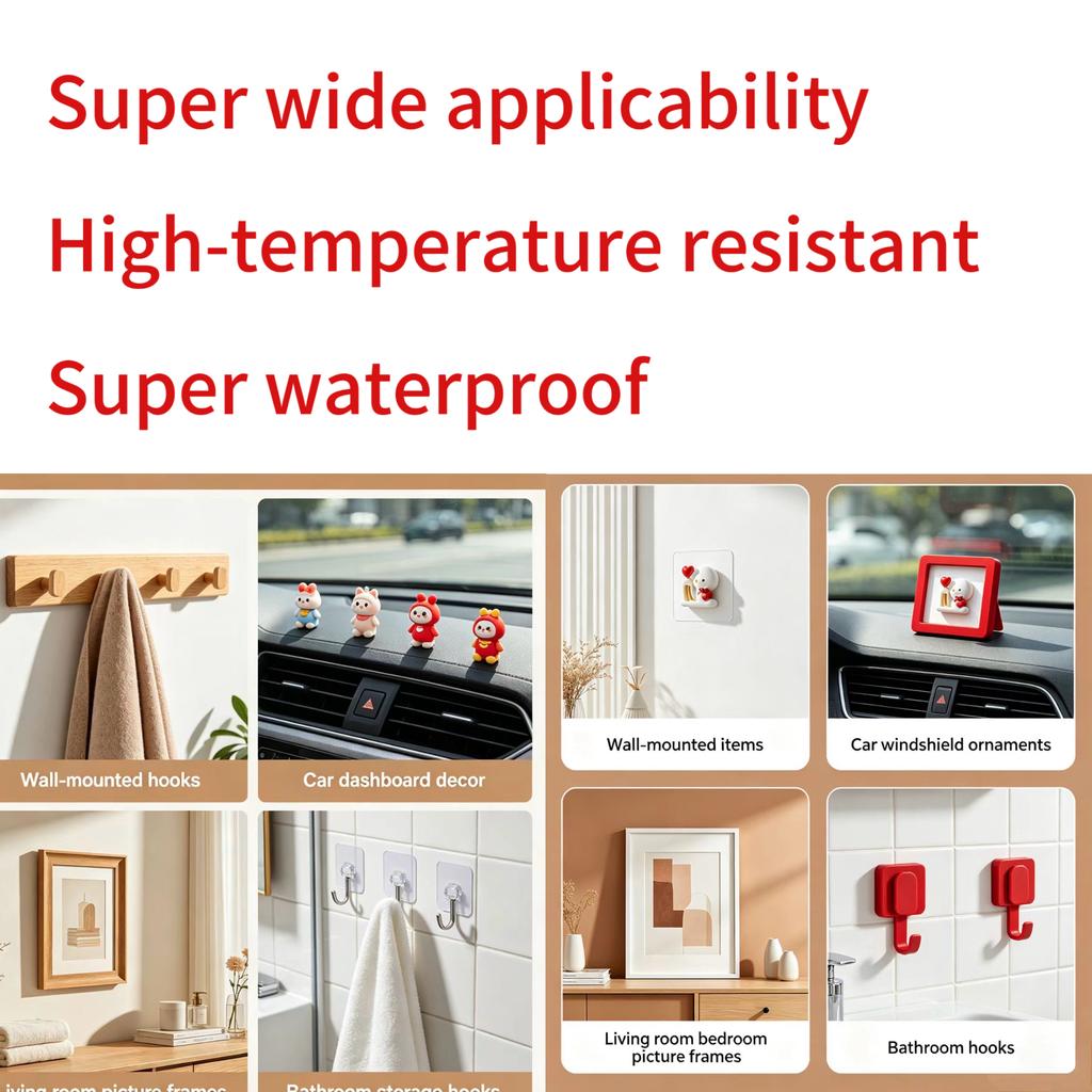 r Acrylic Double-sided Tape, Strong Adhesive, Tear Off, Traceless, Temperature Resistant and Moisture Resistant.