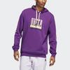 Adidas Dame Basketball Hoodie With Graphic Print Men Hoodies Purple HG8914
