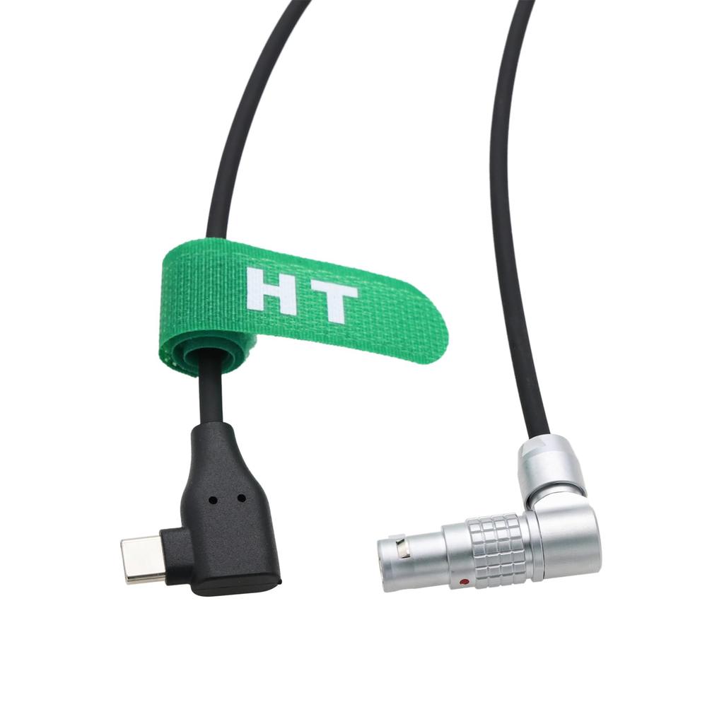 HangTon Power Cable for DJI RS RS 3 and RS Video Transmission Master USB to Female with Adjustable Rotation 30cm 4, Pro, 2, Wheel, Type-C 6-Pin 4+2