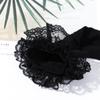 Nylon Girl Gift Maid Elastic Knee High Transparent Lace Bow Socks Lolita Socks
