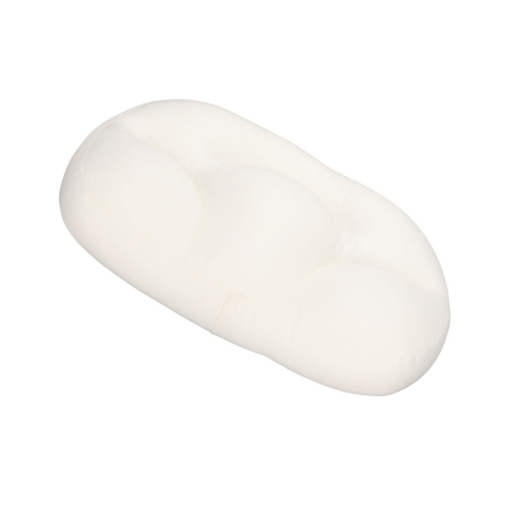 Men Women Office Sleep Pillow Portable Office Beauty Salon Ergonomic Neck Support Egg Shaped Pillow White