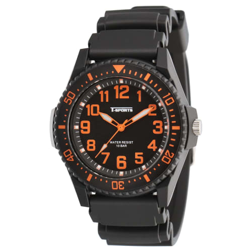 

CREPHA Men s Analog Watch, Waterproof, Urethane Strap, Black, TS-AM304-OR