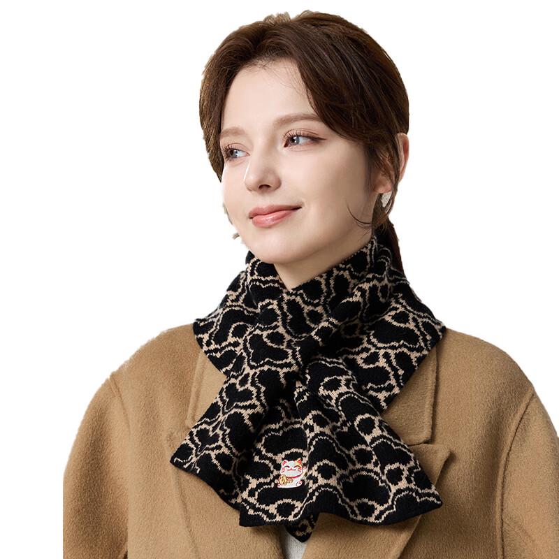 JIUMU Women's Pure Wool Winter Scarf