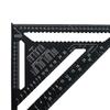 12 Inch Triangle Ruler Aluminum Alloy Metric Angle Ruler High Precision Measuring Square Ruler for Woodworking Carpentry