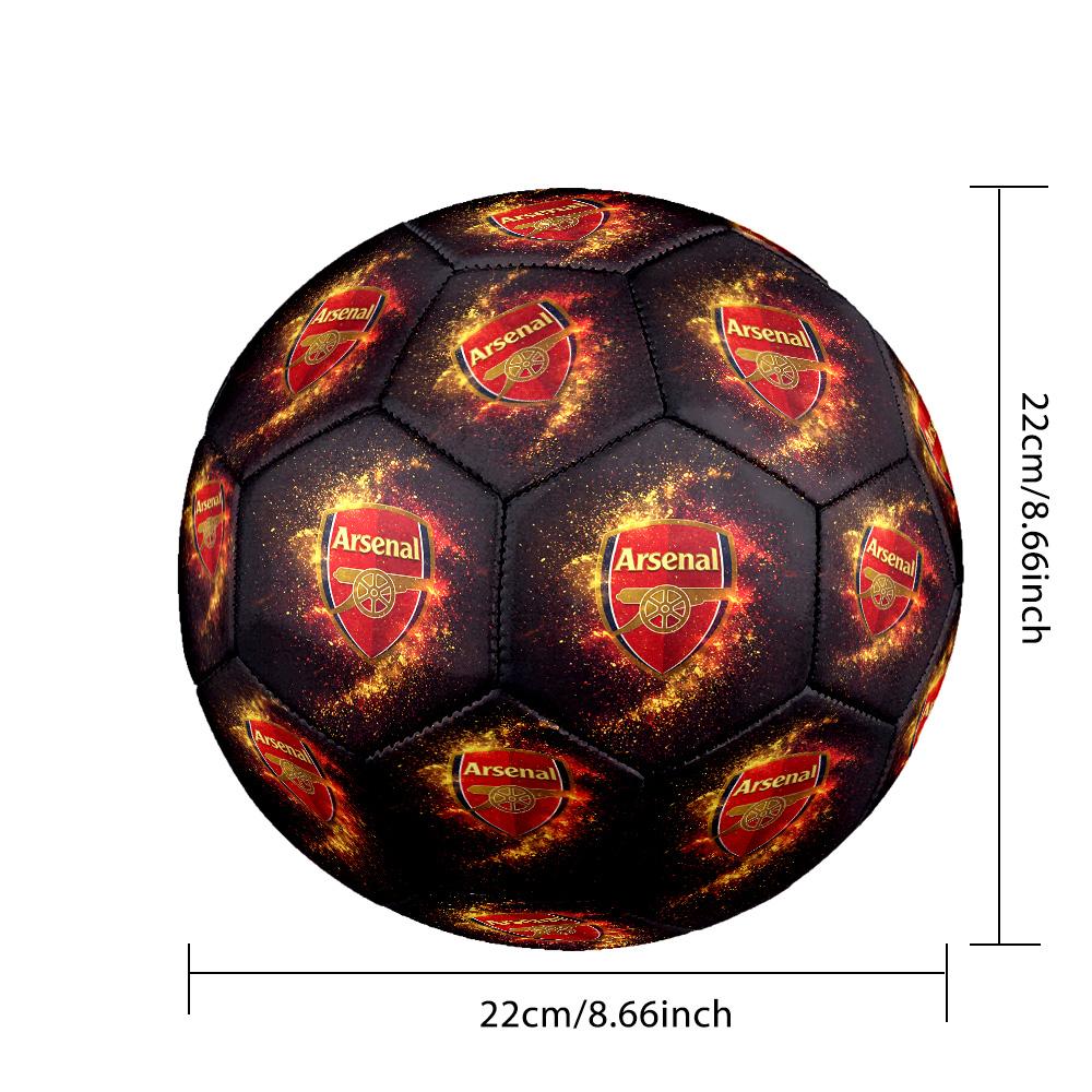 Arsenal Football Club Crest Soccer Ball Size 5 Football Machine-Stitched Indoor/Outdoor Training and Matches Soccer Accessory